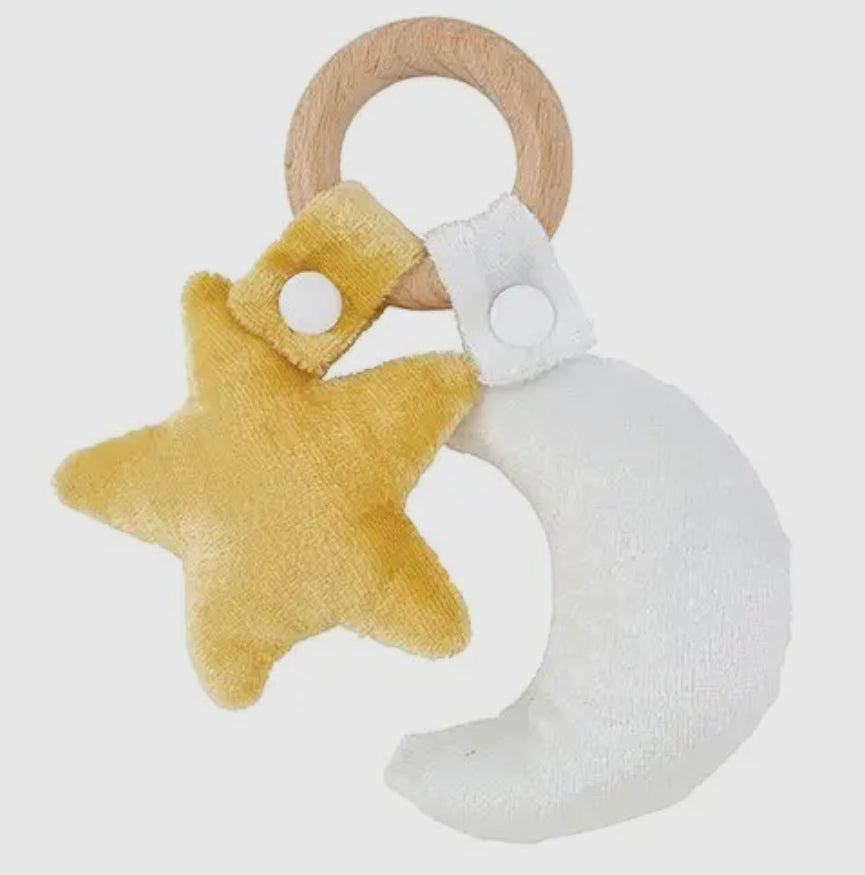 Star + Moon Wood Toy