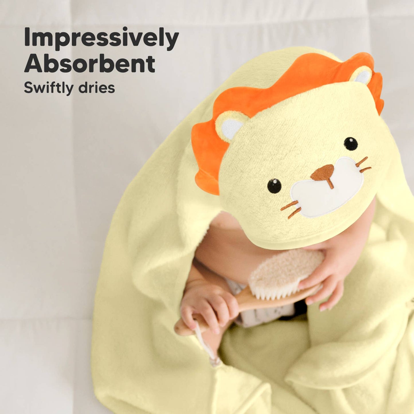 KeaBabies Cuddle Baby Hooded Towel