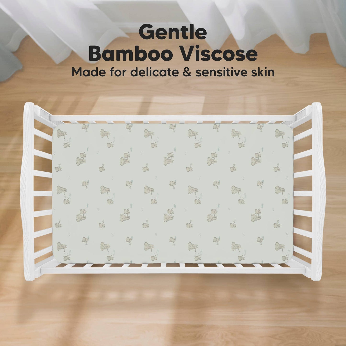 KeaBabies 2-Pack Isla Fitted Crib Sheet