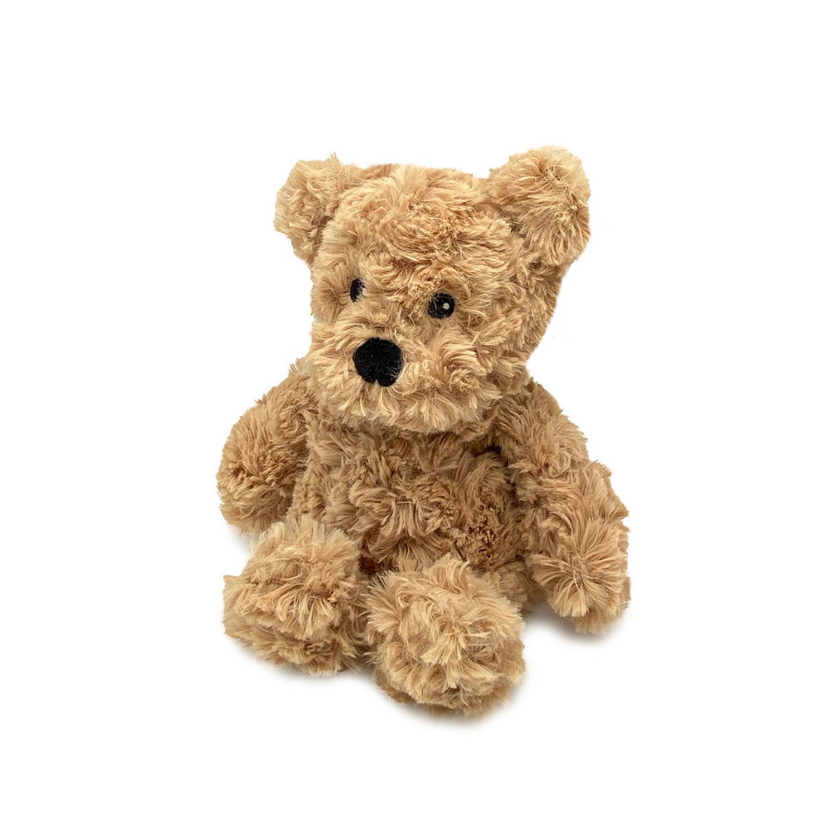 Brown Curly Bear Warmies Junior
