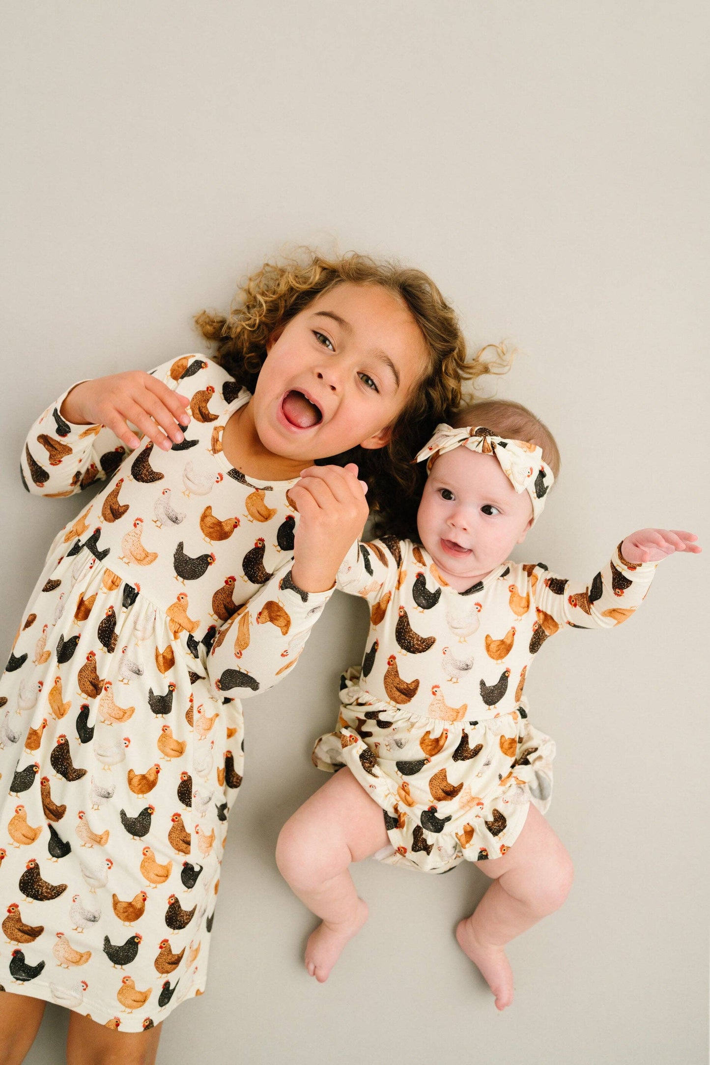 Backyard Chickens Bodysuit Bamboo Dress
