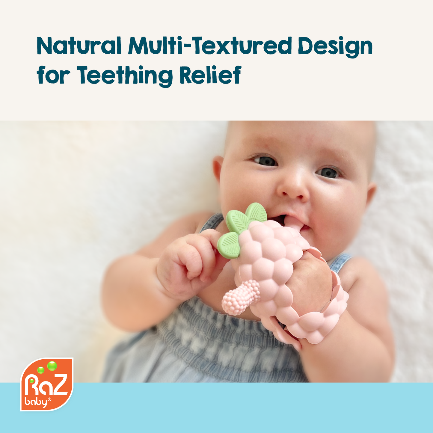 RaZberry Grip Teething Toy - Pink
