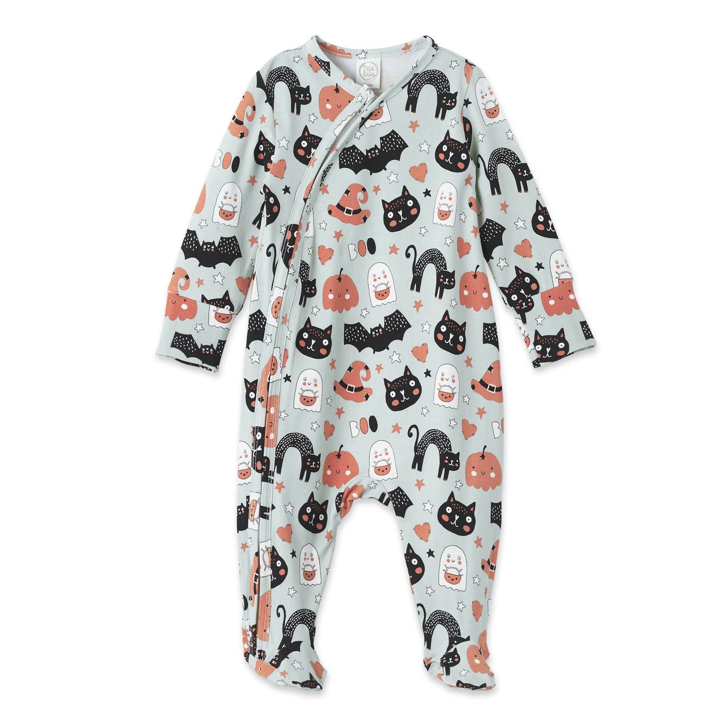 Halloween 🎃 Baby Romper – Soft Bamboo with 2-Way Zipper