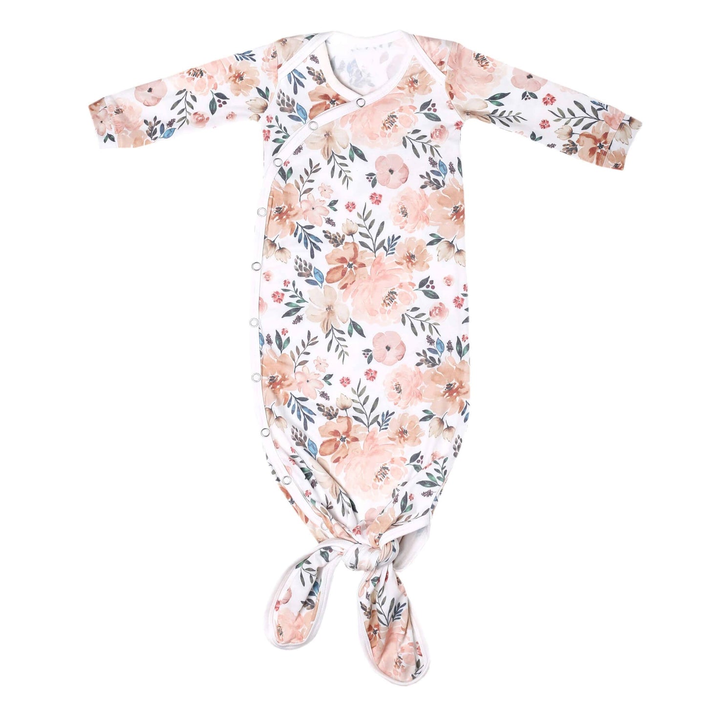 Newborn Knotted Gown - Autumn