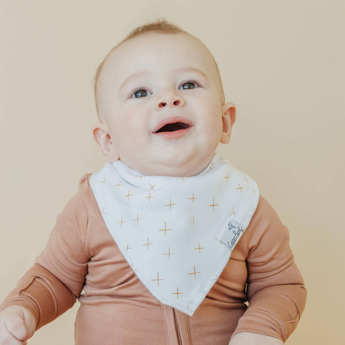 4 Pack Baby Bandana Bibs - Chip