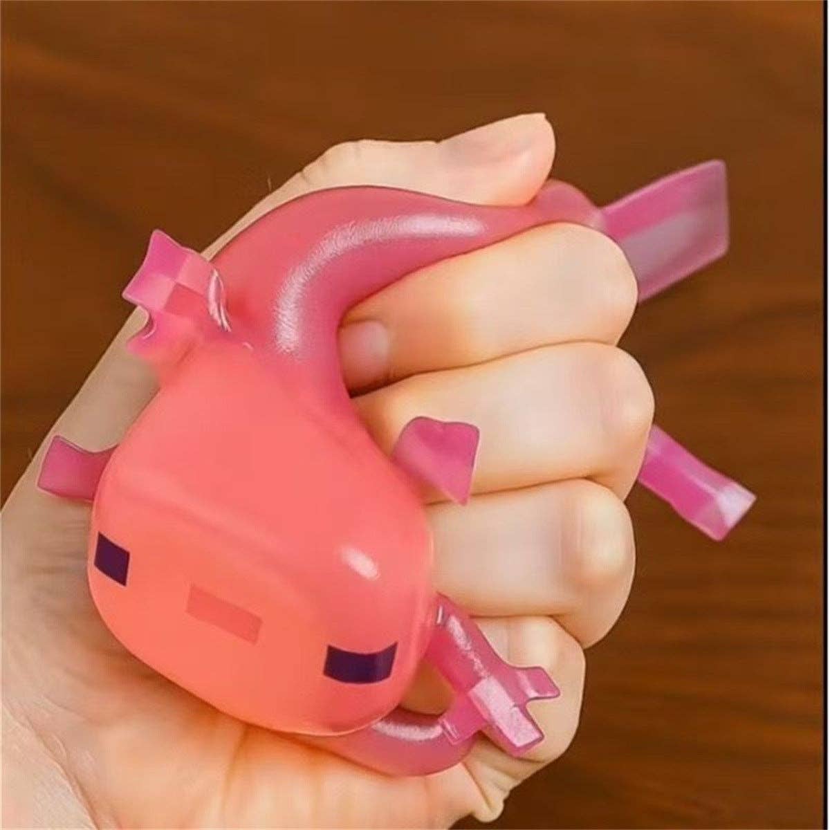 Clear Axolotl Squishy Soft Squeeze Stress Relief Fidget Toy