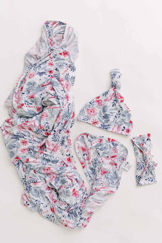 Swaddle Blanket for Newborn Girls - Bloom