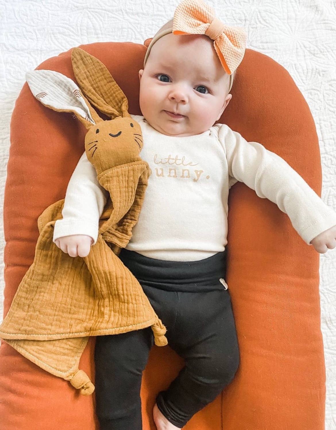 Fold Over Bamboo Baby Leggings - Black