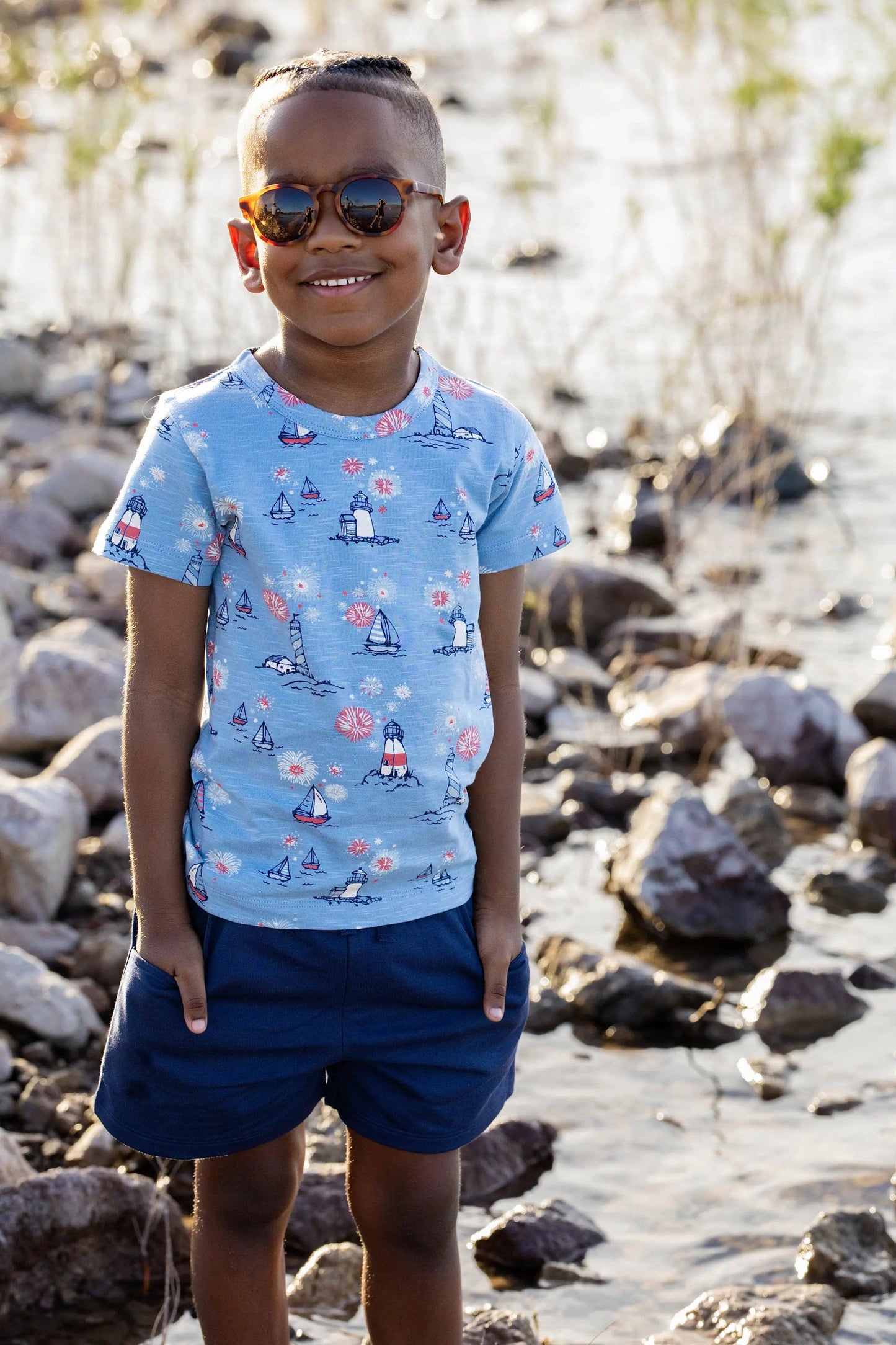 Short Sleeve Crewneck Tee_Seaside Sparklers