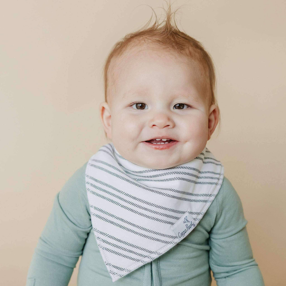 4 Pack Baby Bandana Bibs - Chip