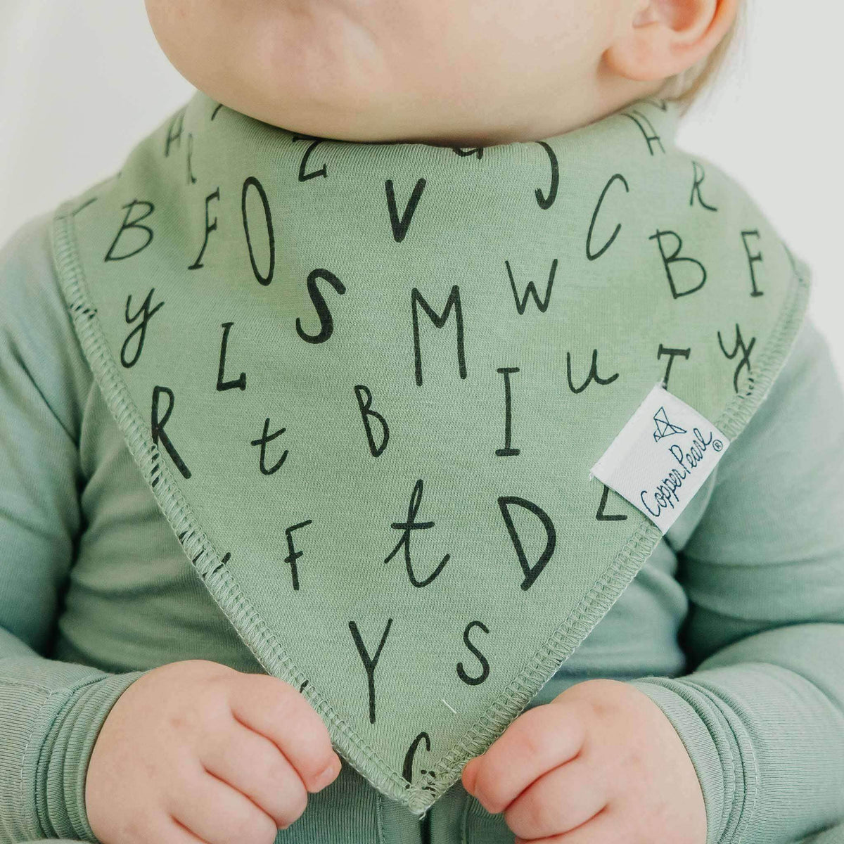 4 Pack Baby Bandana Bibs - Chip