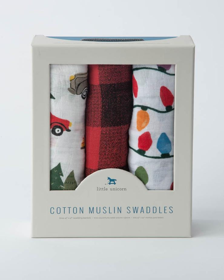 Cotton Muslin Swaddle Blanket Set