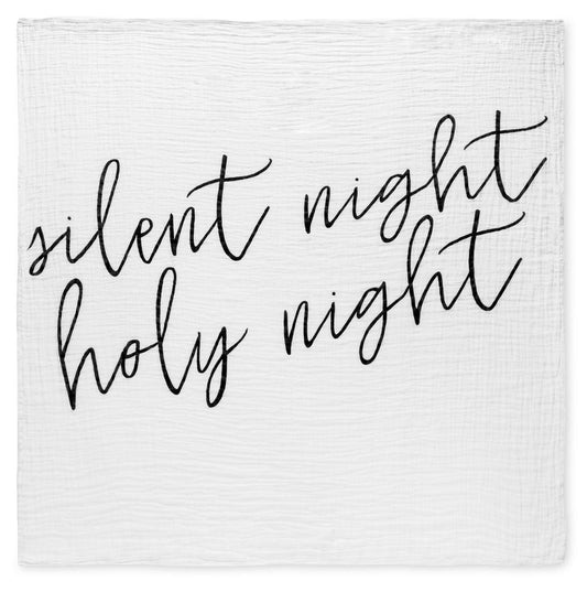 Modern burlap-silent night (sale)