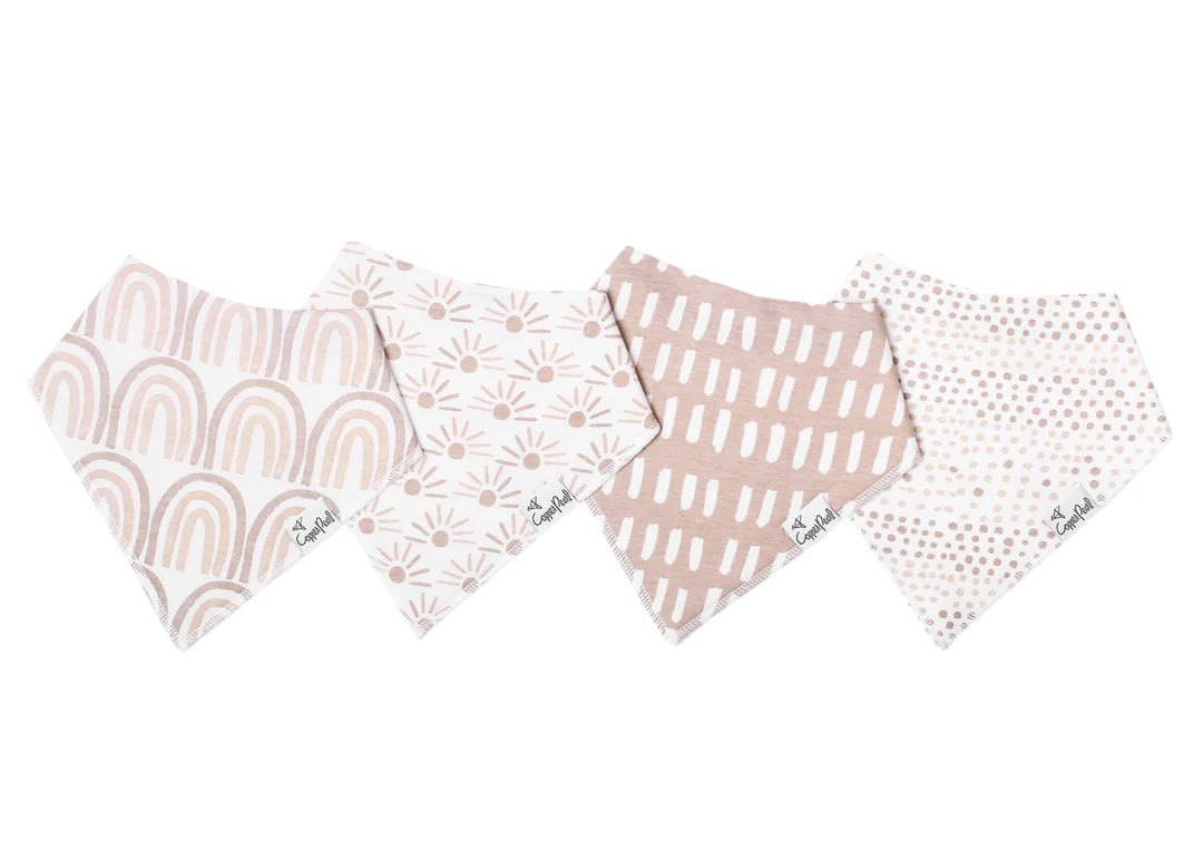 Copper Pearl Bandana Bibs