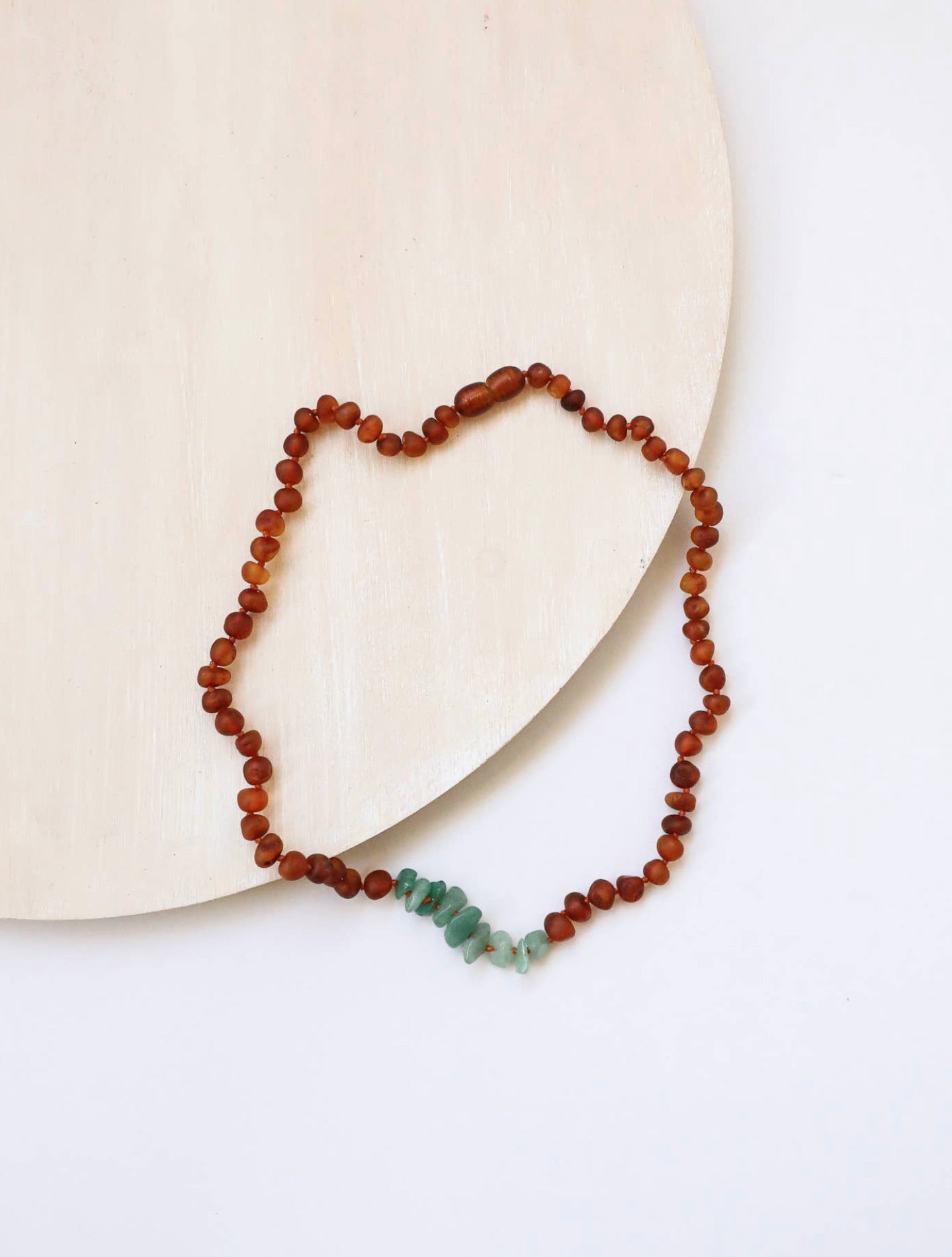 Canyon Leaf Raw Baltic Amber Necklaces