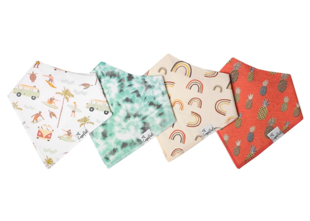 Copper Pearl Bandana Bibs