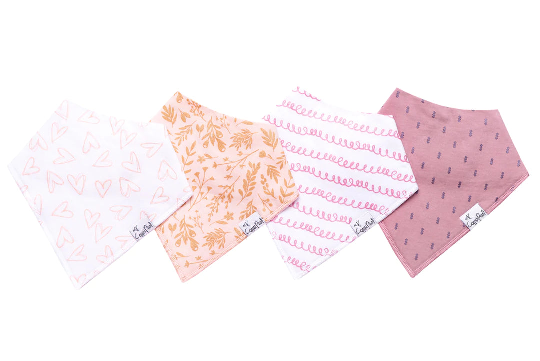 Copper Pearl Bandana Bibs