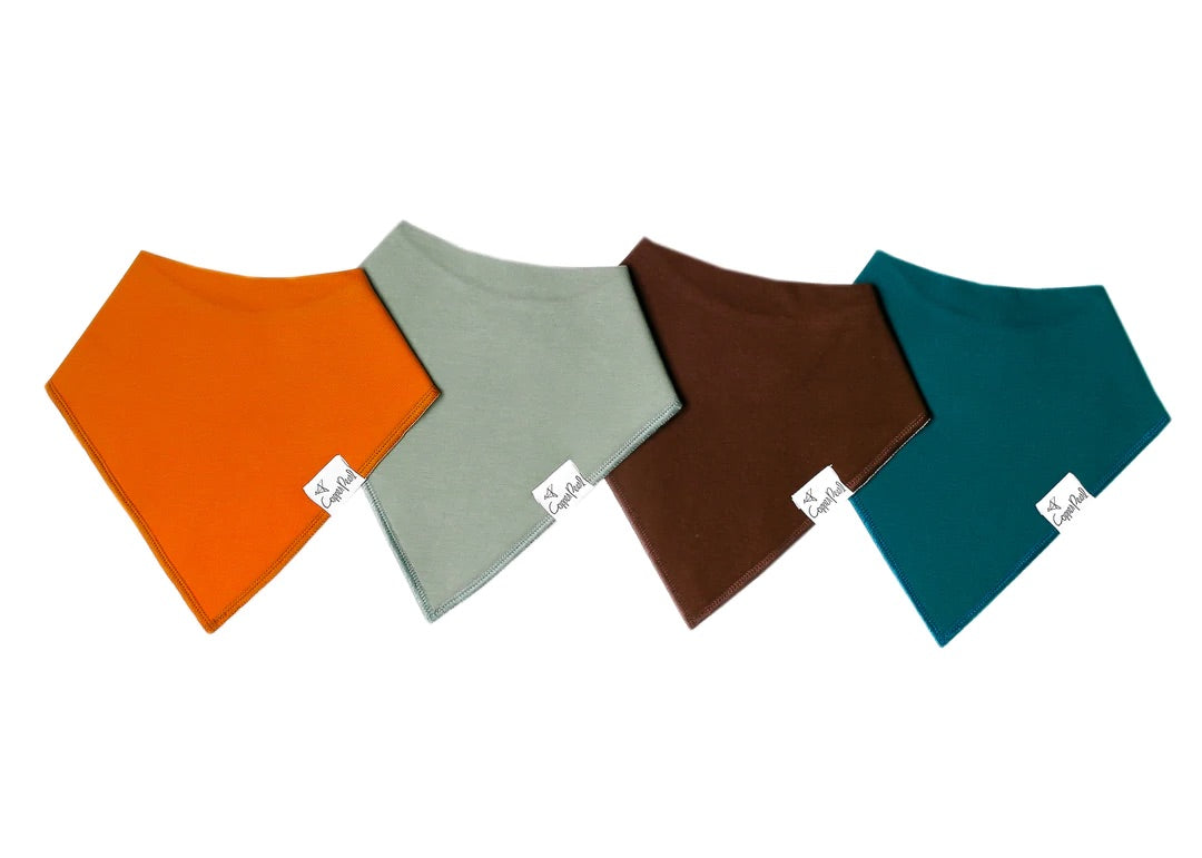 Copper Pearl Bandana Bibs