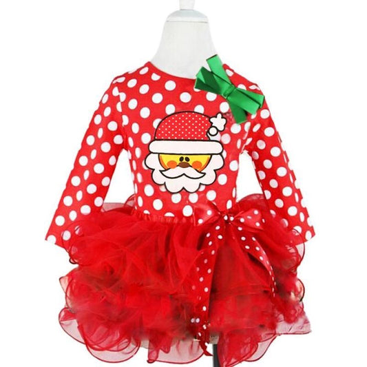 Santa ruffle dress