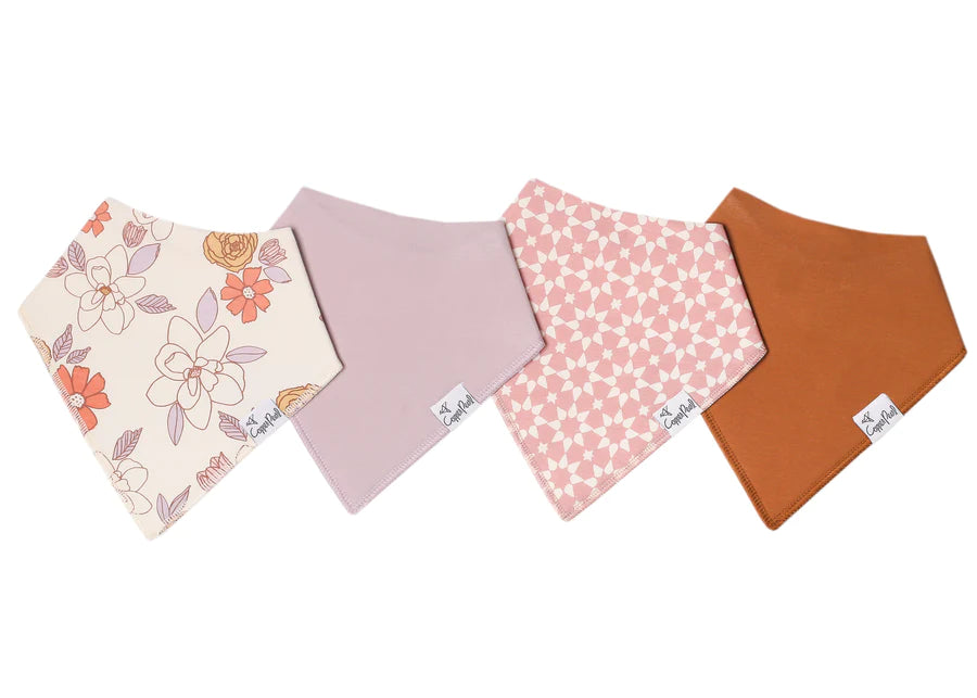 Copper Pearl Bandana Bibs